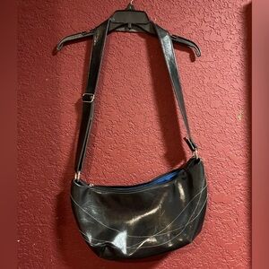 Crystalynkae Elegant Black Shoulder Bag Purse